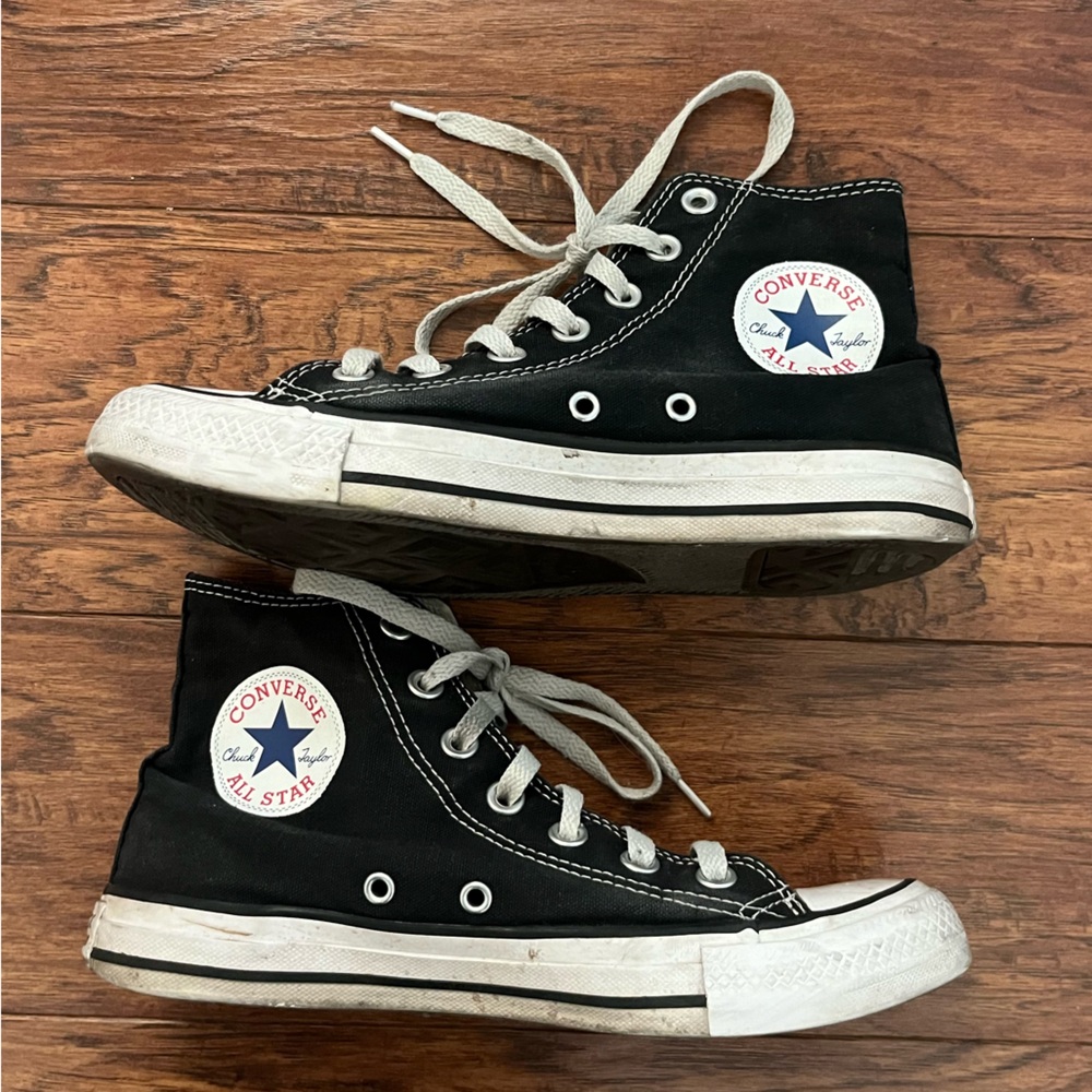 Converse Black and White High-Top Sneakers